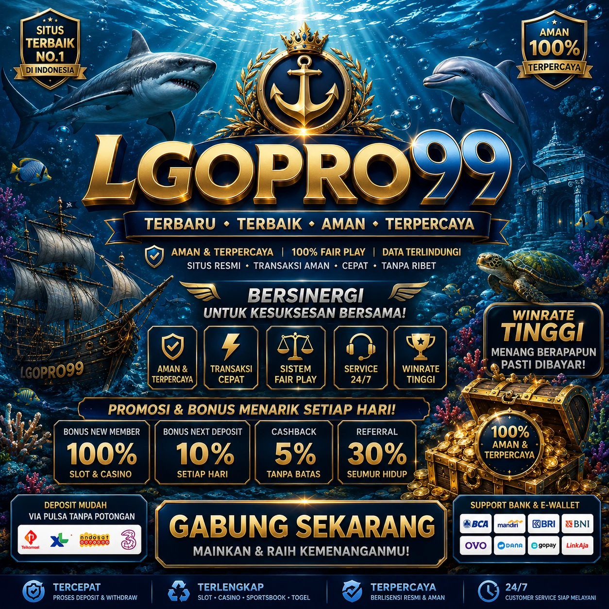 LGOPRO99 Terbaru 2026 | Platform Premium Aman, Terpercaya & Penuh Promo Eksklusif